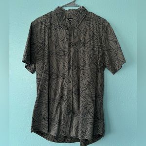 Hurley button up aloha shirt.